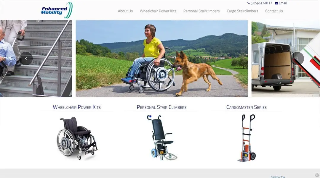 Website Design - Enhanced Mobility